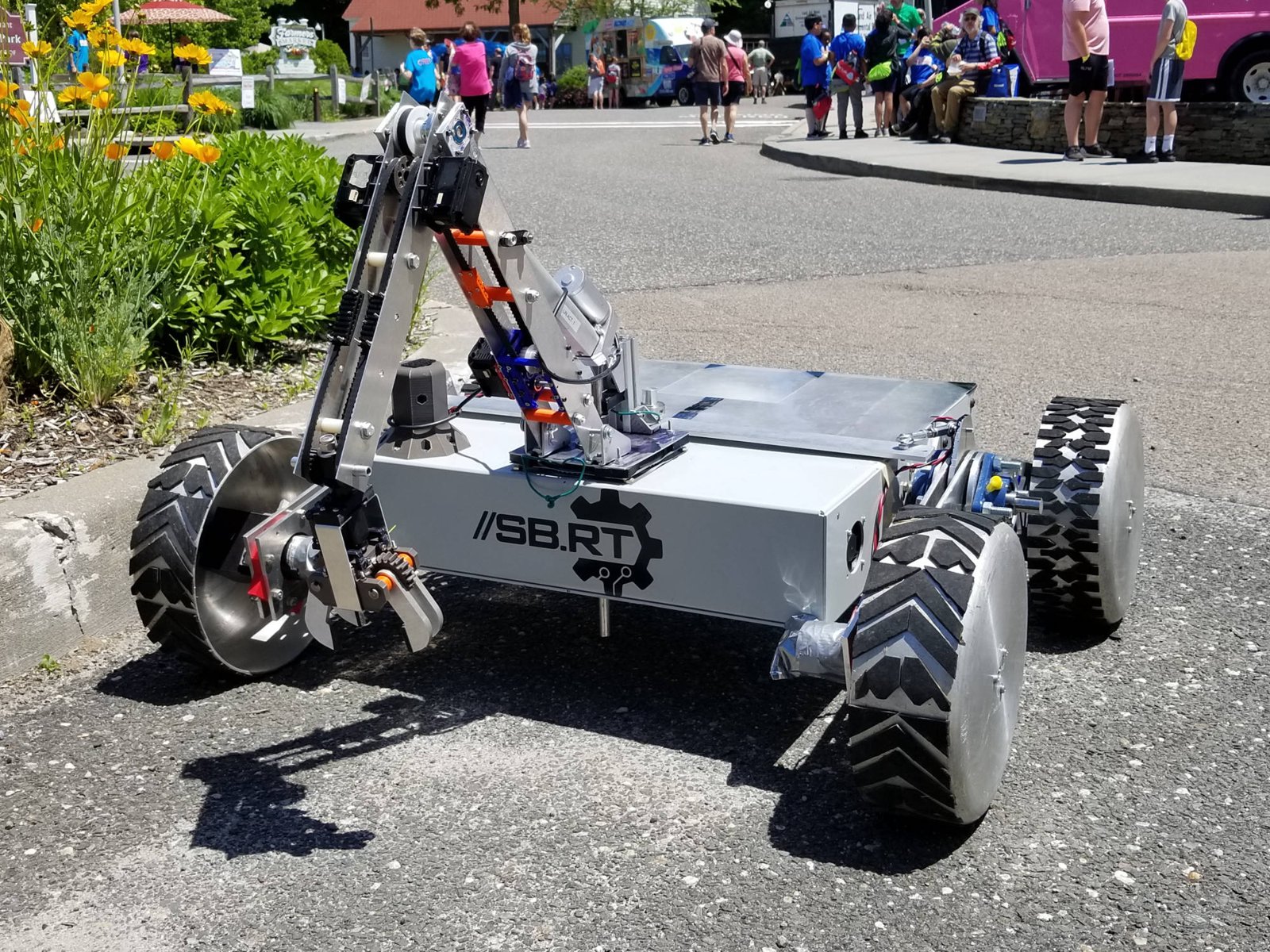 SBRT rover with robotic arm at URC